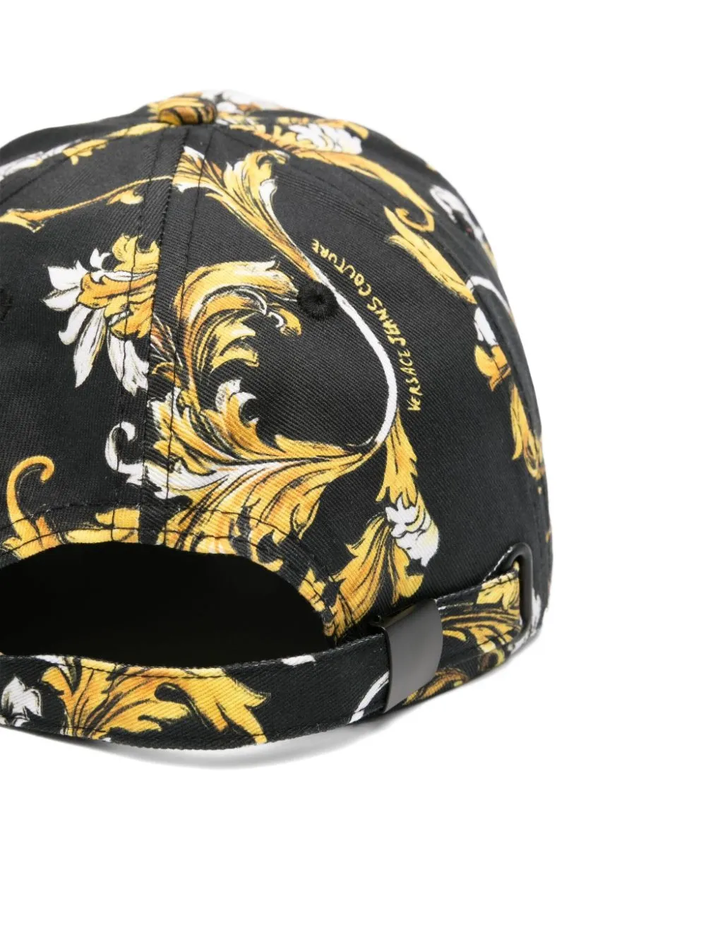 Versace Jeans Couture Honkbalpet met bloemenprint - Zwart