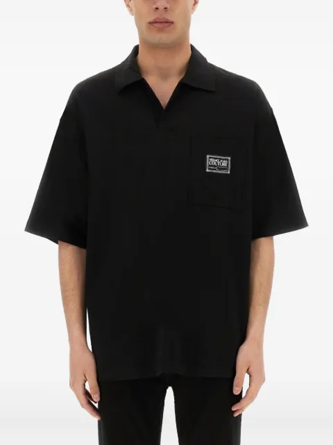 Versace Jeans Couture logo-patch shirt