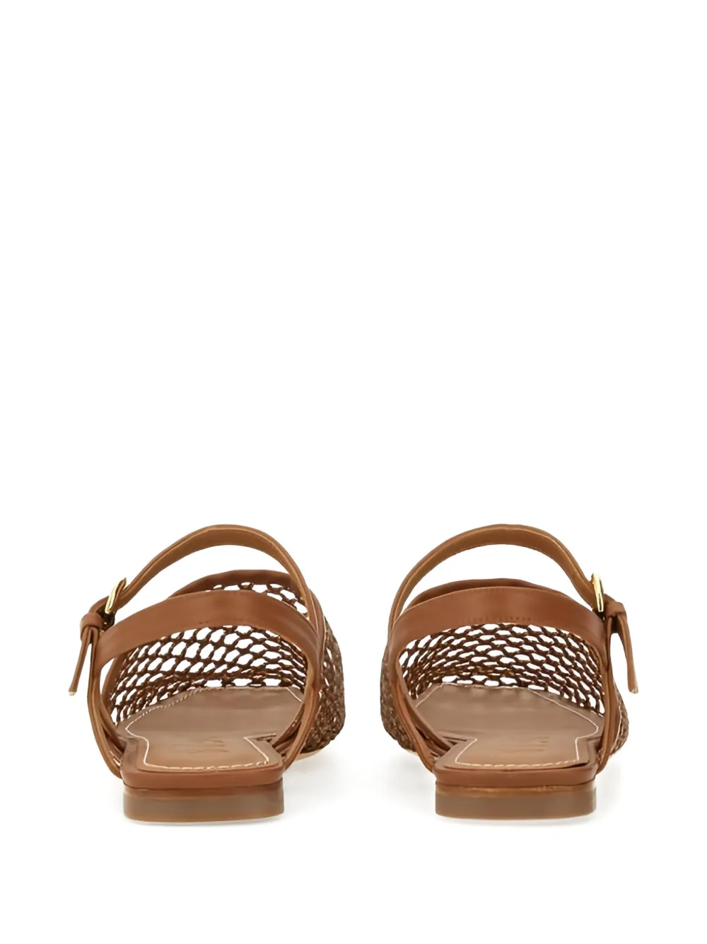 STAUD cut-out flat sandals Neutrals