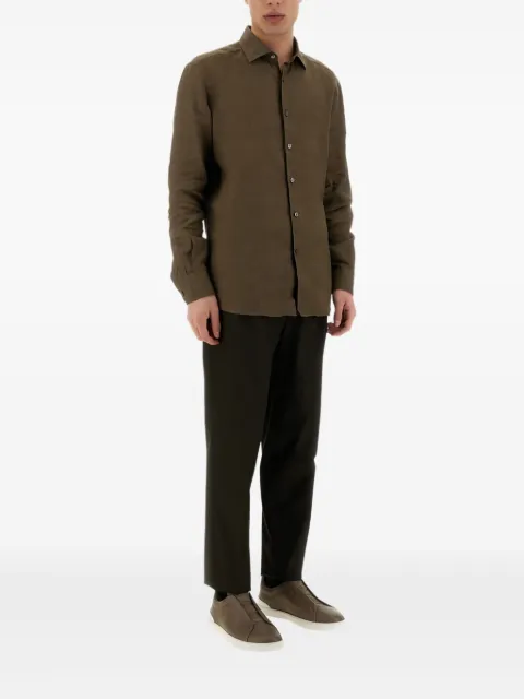 Zegna dart-detailed trousers