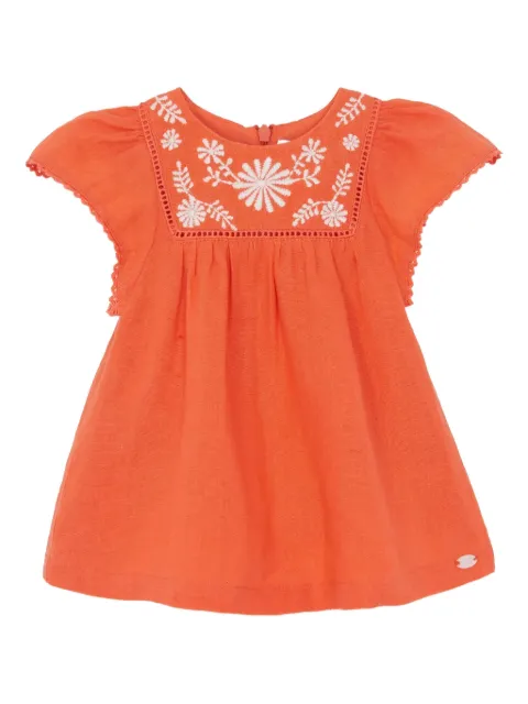 Tartine Et Chocolat vestido bordado manga corta