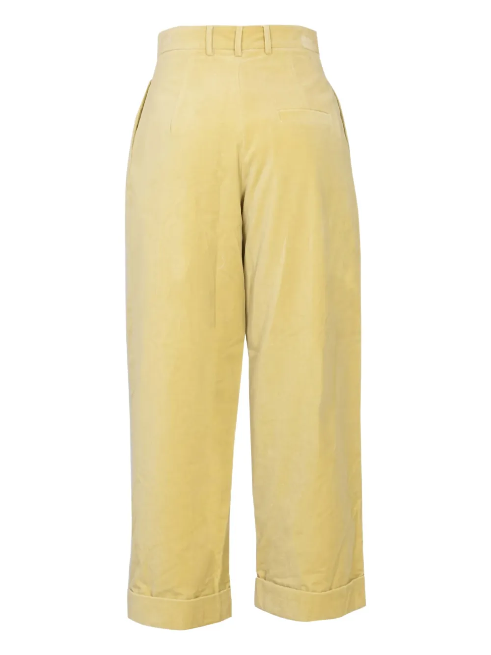 Alysi pleated-cuff trousers Groen