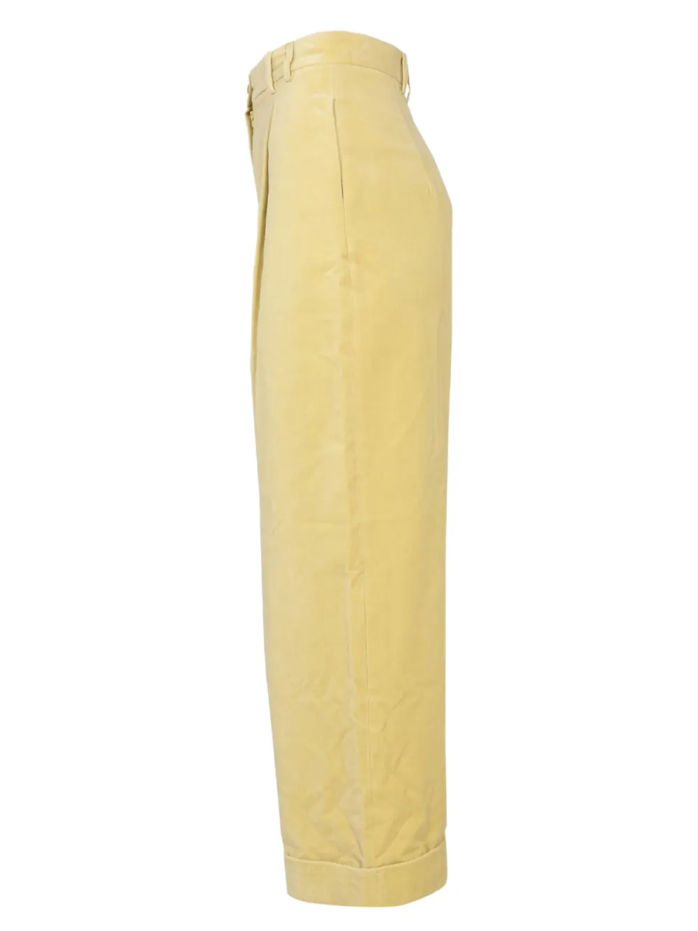Alysi pleated-cuff trousers Groen