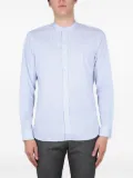 ASPESI mandarin-collar striped shirt - Blue