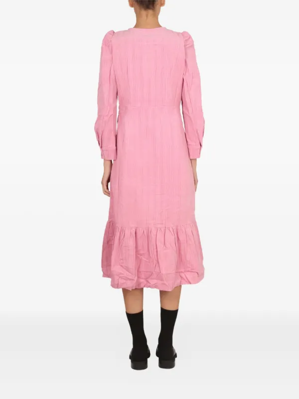 baum und pferdgarten pink dress Baum Und Pferdgarten Aleema Long-sleeve Dress