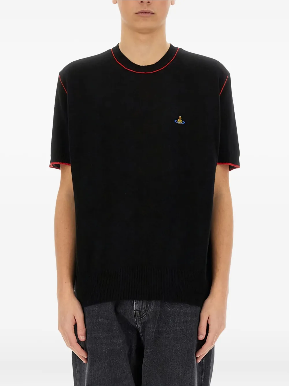 Alex contrast-stitched short-sleeves T-shirt