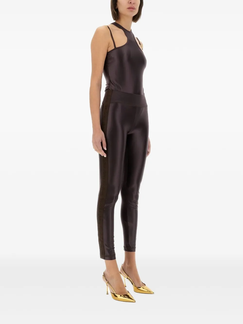 elasticated-waist leggings