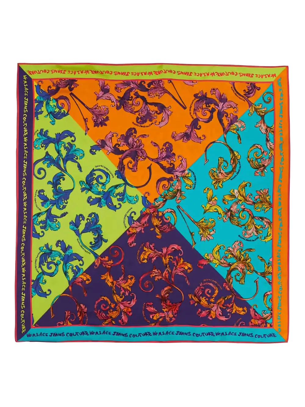 Versace Jeans Couture colour-block scarf Blauw