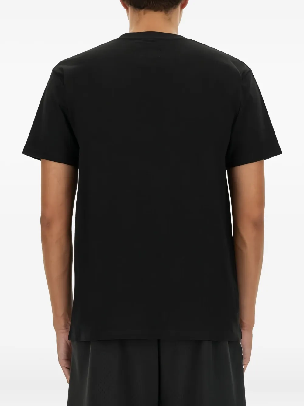 3PARADIS T-shirt met ronde hals en basketbalprint Zwart