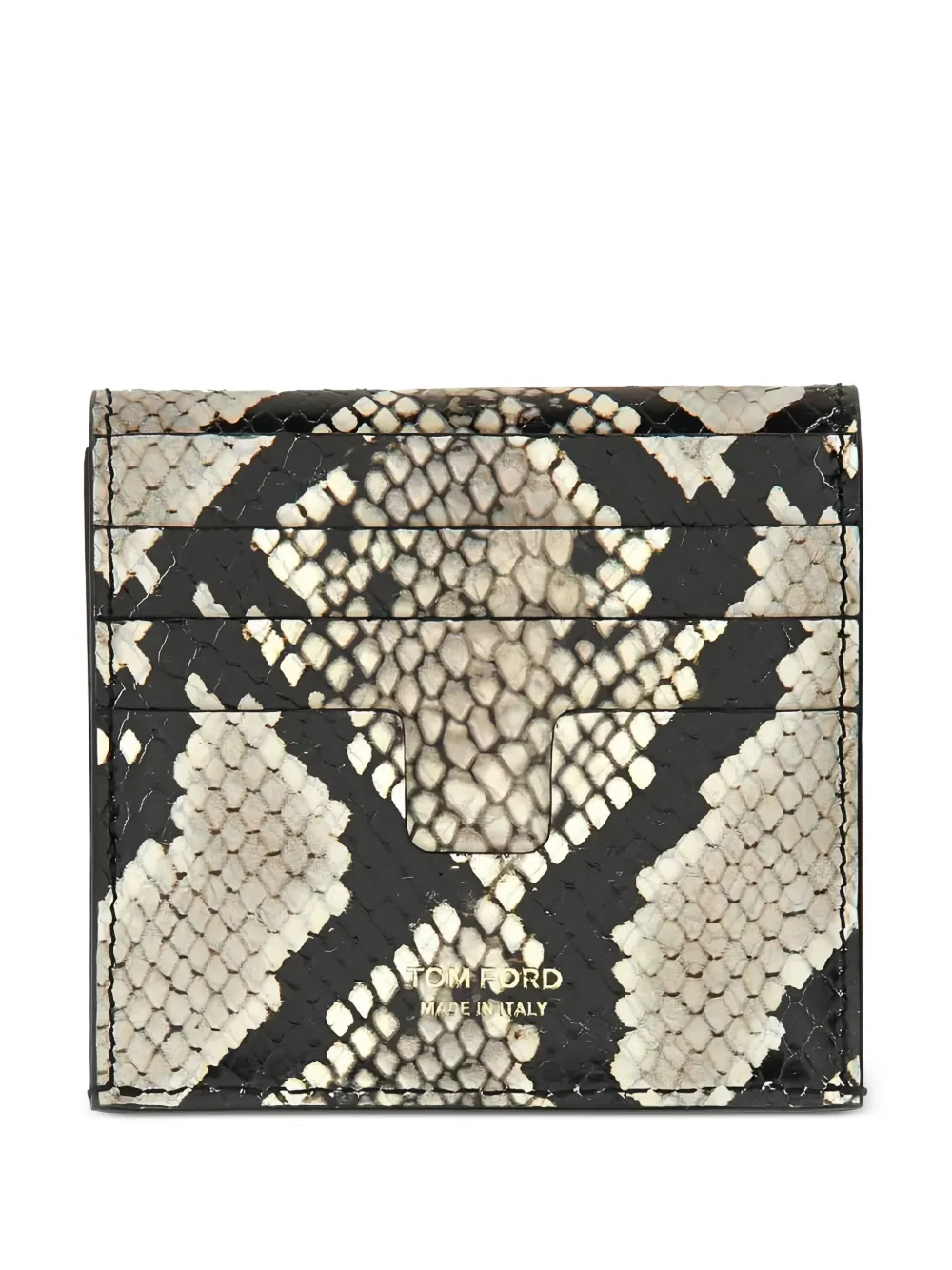 TOM FORD Leren portemonnee met slangen-reliëf ANIMALIER