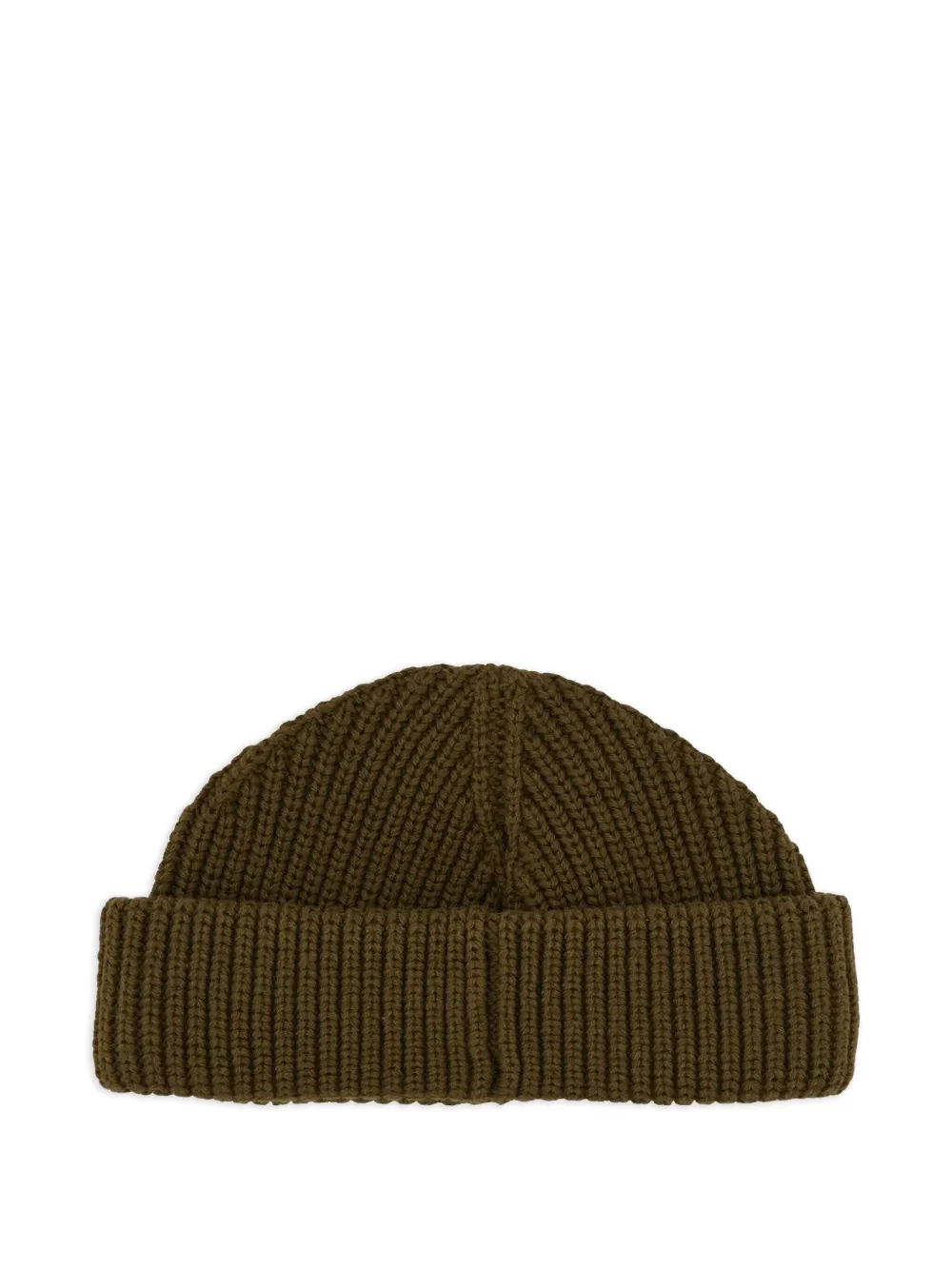 Barbour ribbed logo-detail beanie Groen