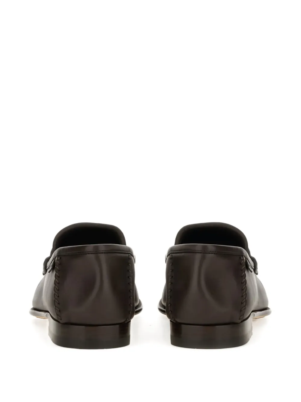 TOM FORD Leren penny loafers Bruin