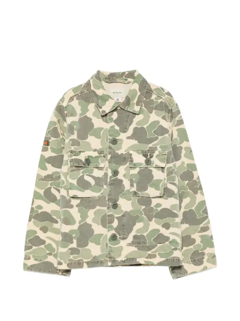 Bellerose Kids Phillip camouflage-print button-down overshirt