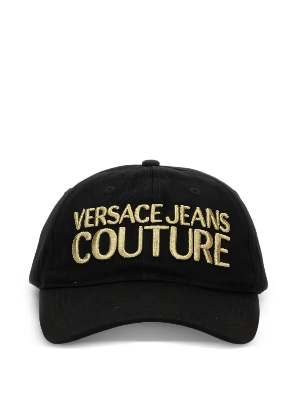 Versace Jeans Couture Honkbalpet met geborduurd logo Zwart