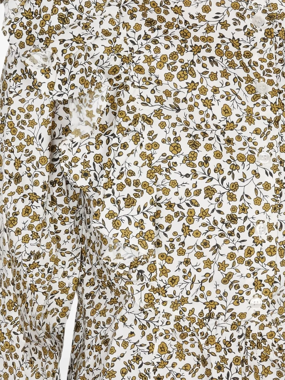 Baum Und Pferdgarten ruffled floral print blouse Beige
