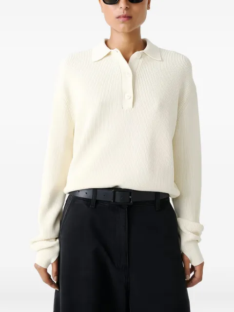 Studio Nicholson ribbed polo top