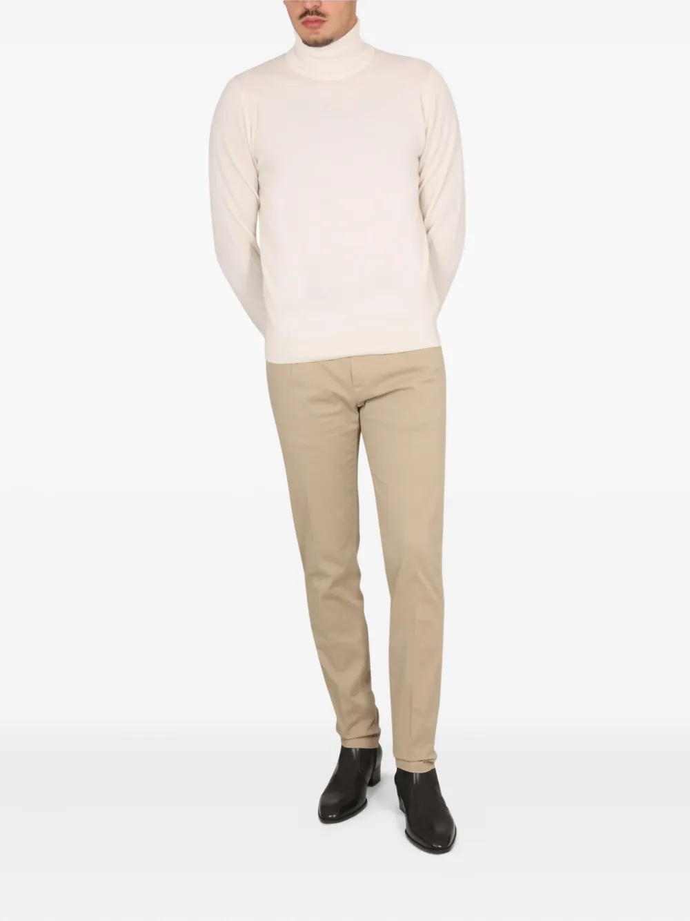 ASPESI turtleneck sweater Beige