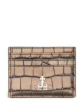Vivienne Westwood crocodile-embossed card holder - Brown
