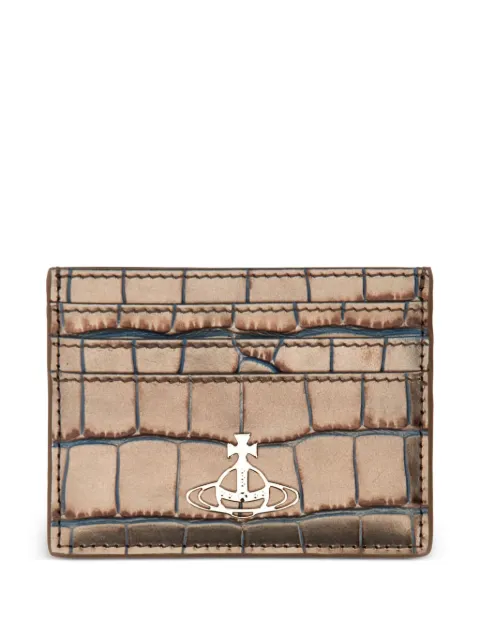 Vivienne Westwood crocodile-embossed card holder