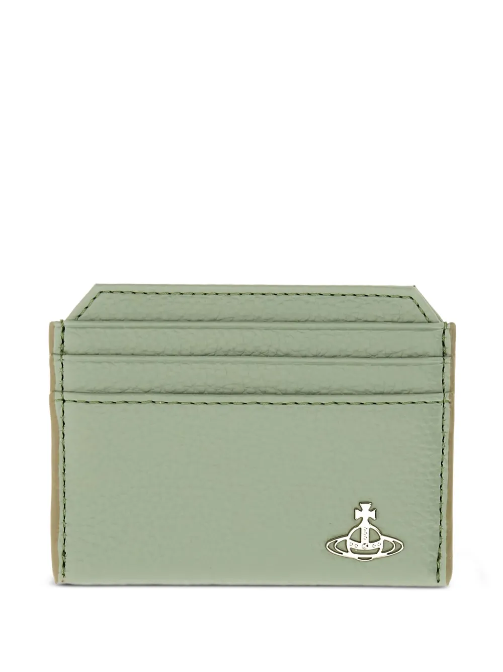 textured leather card holder