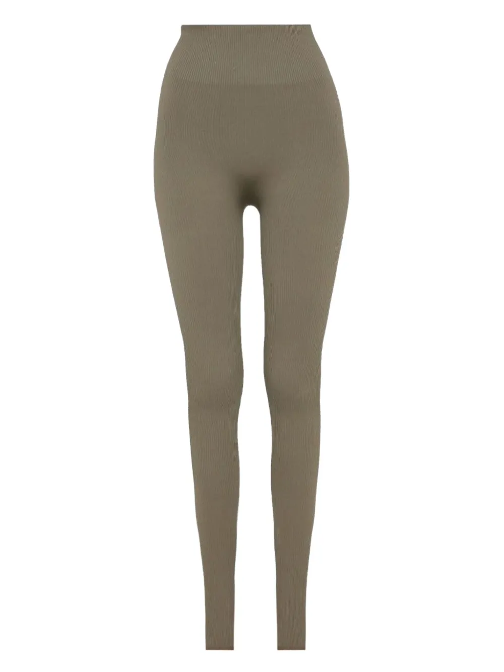 ANDREĀDAMO split ribbed leggings - Groen