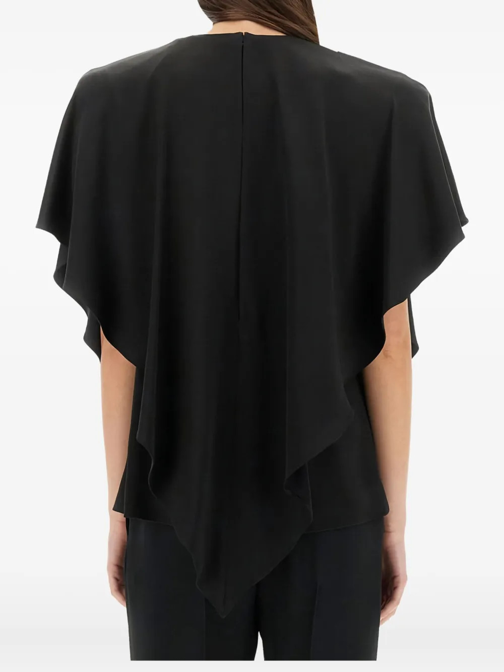 Stella McCartney Gedrapeerde blouse Zwart