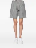 ASPESI pleated check-pattern shorts - Green