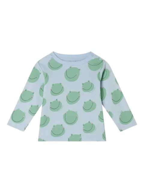 Stella McCartney Kids frog-print long-sleeve top