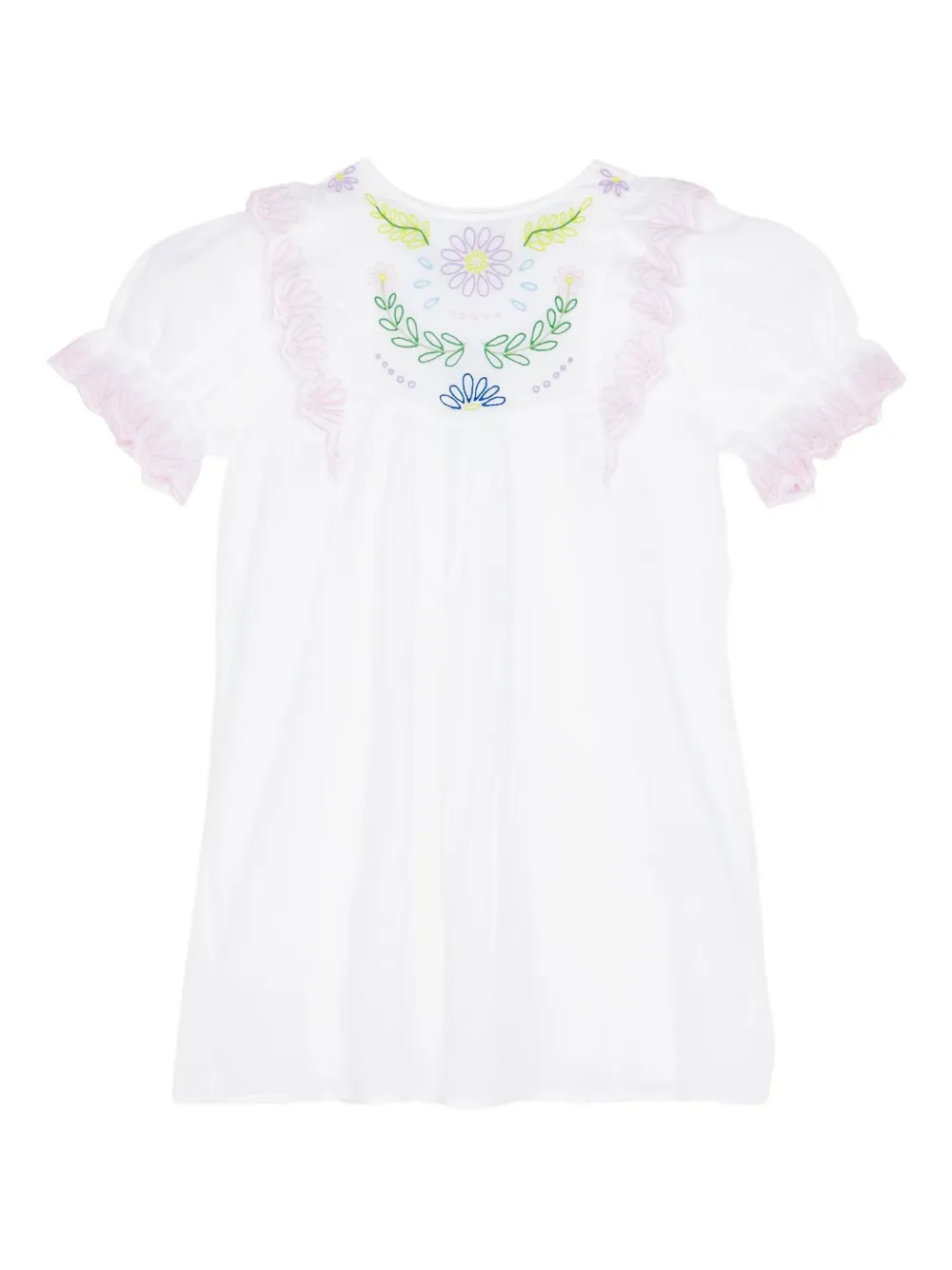 Bellerose floral-embroidery dress | White | Image 1