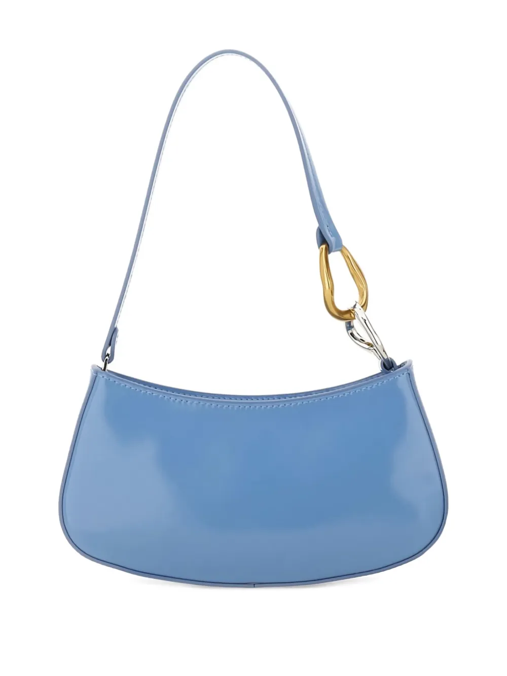 STAUD Ollie leren schoudertas Blauw