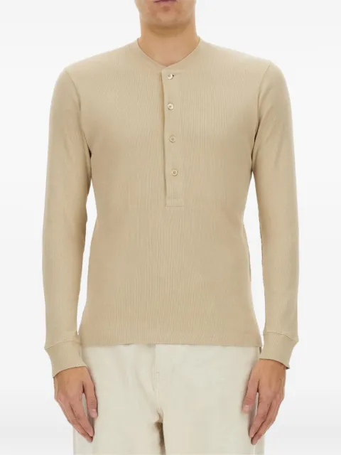 TOM FORD ribbed Henley T-shirt