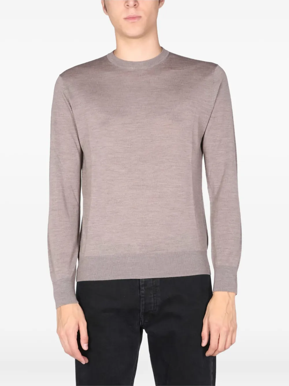 Ballantyne crew-neck wool sweater Grijs