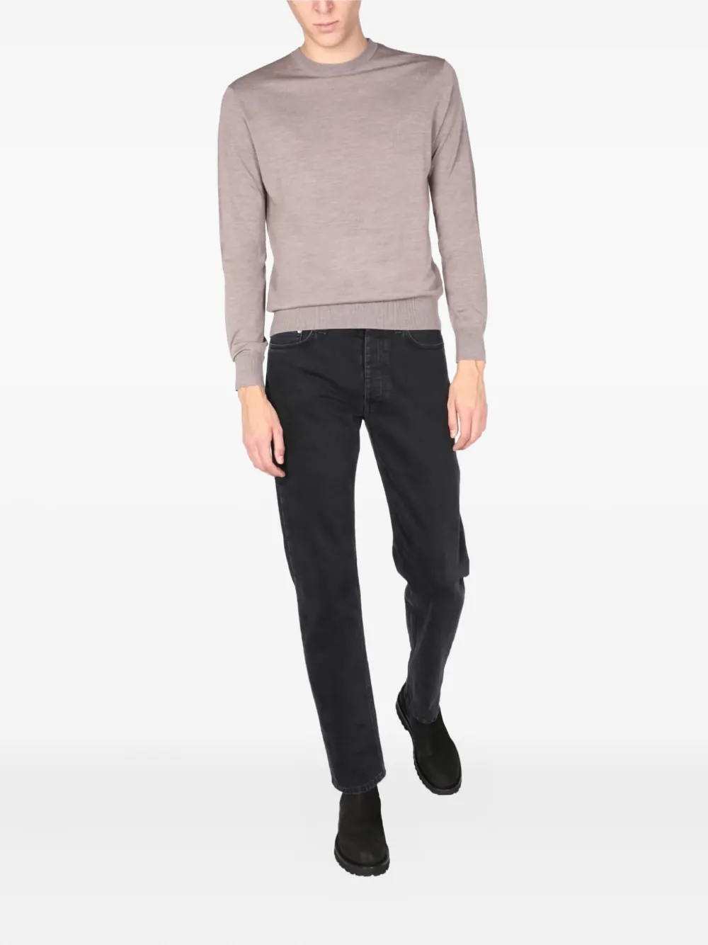 Ballantyne crew-neck wool sweater Grijs