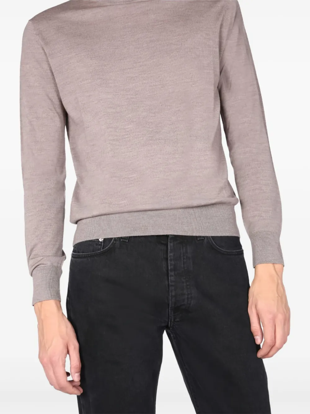 Ballantyne crew-neck wool sweater Grijs