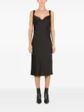 Baum Und Pferdgarten Agamora sweetheart-neck back-split dress - Black
