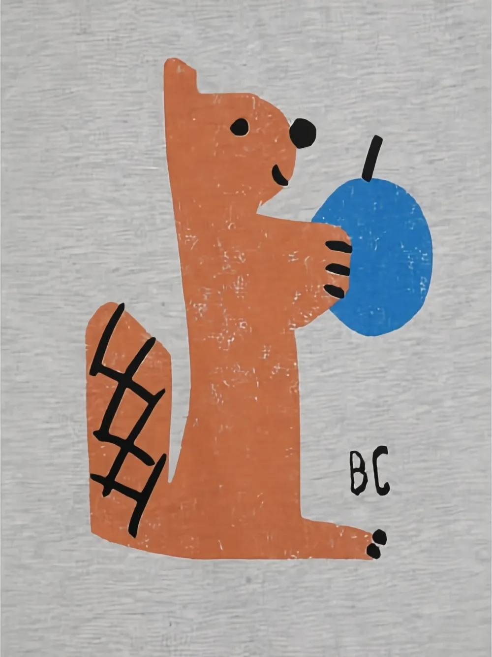 Bobo Choses squirrel-print long-sleeve top Grijs