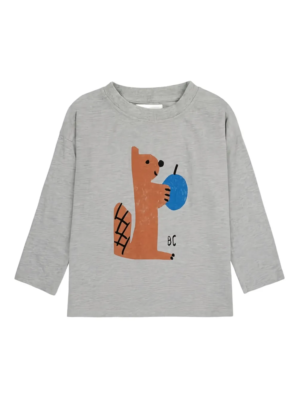 Bobo Choses squirrel-print long-sleeve top Grijs