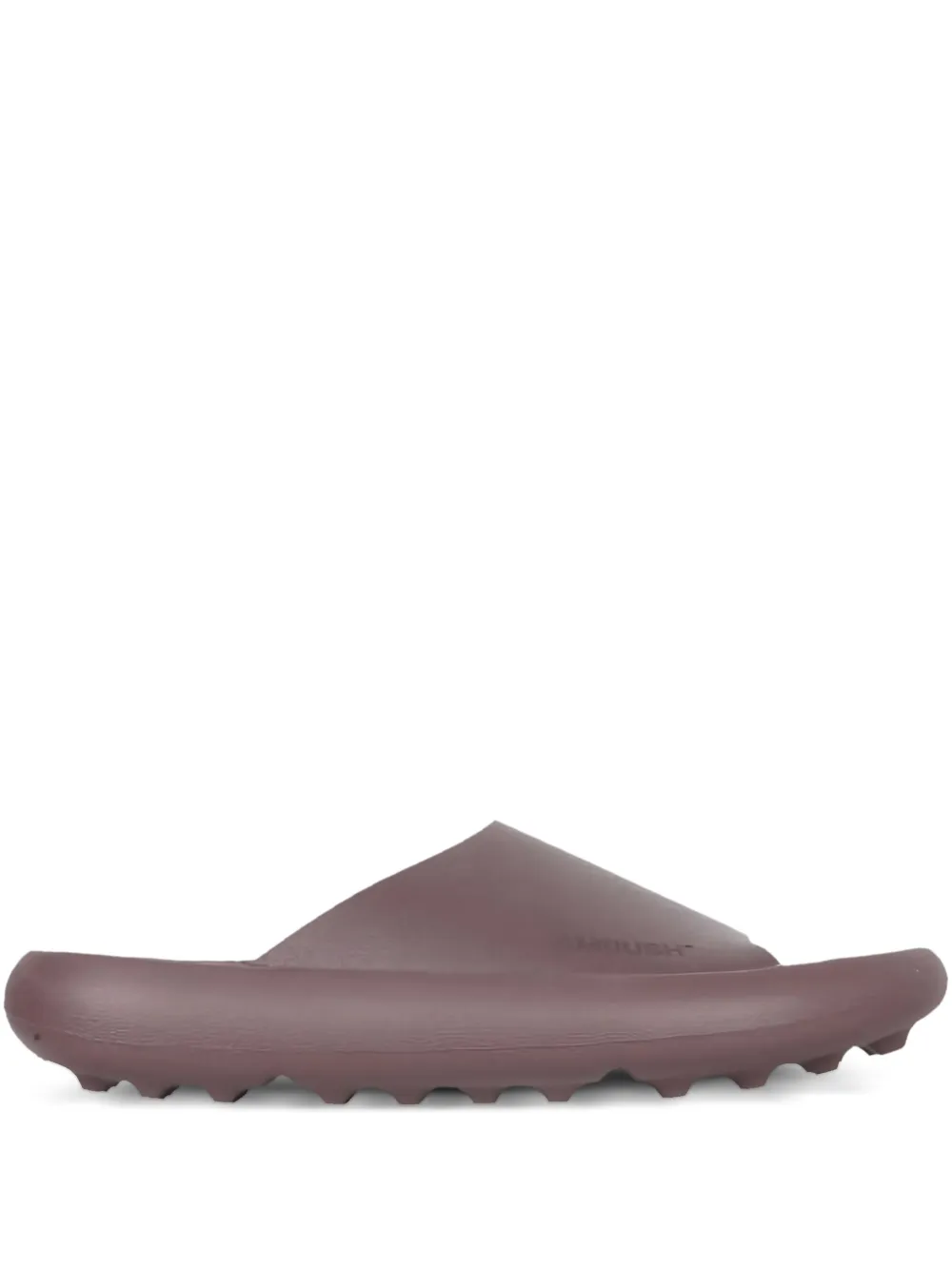 AMBUSH logo-embossed flat sandals Brown