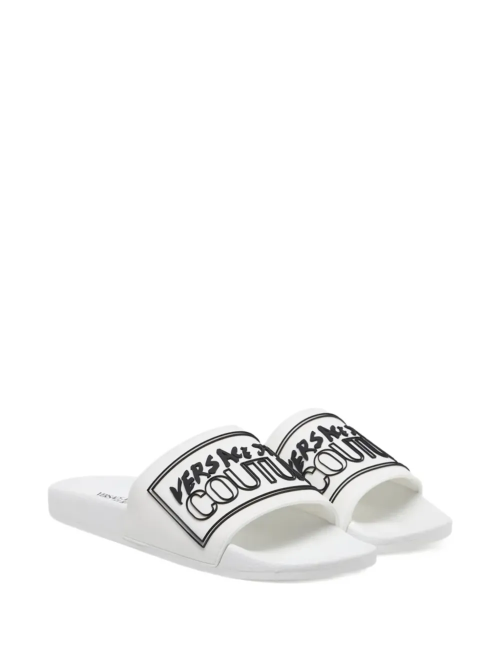 Versace Jeans Couture logo-embellished slides White