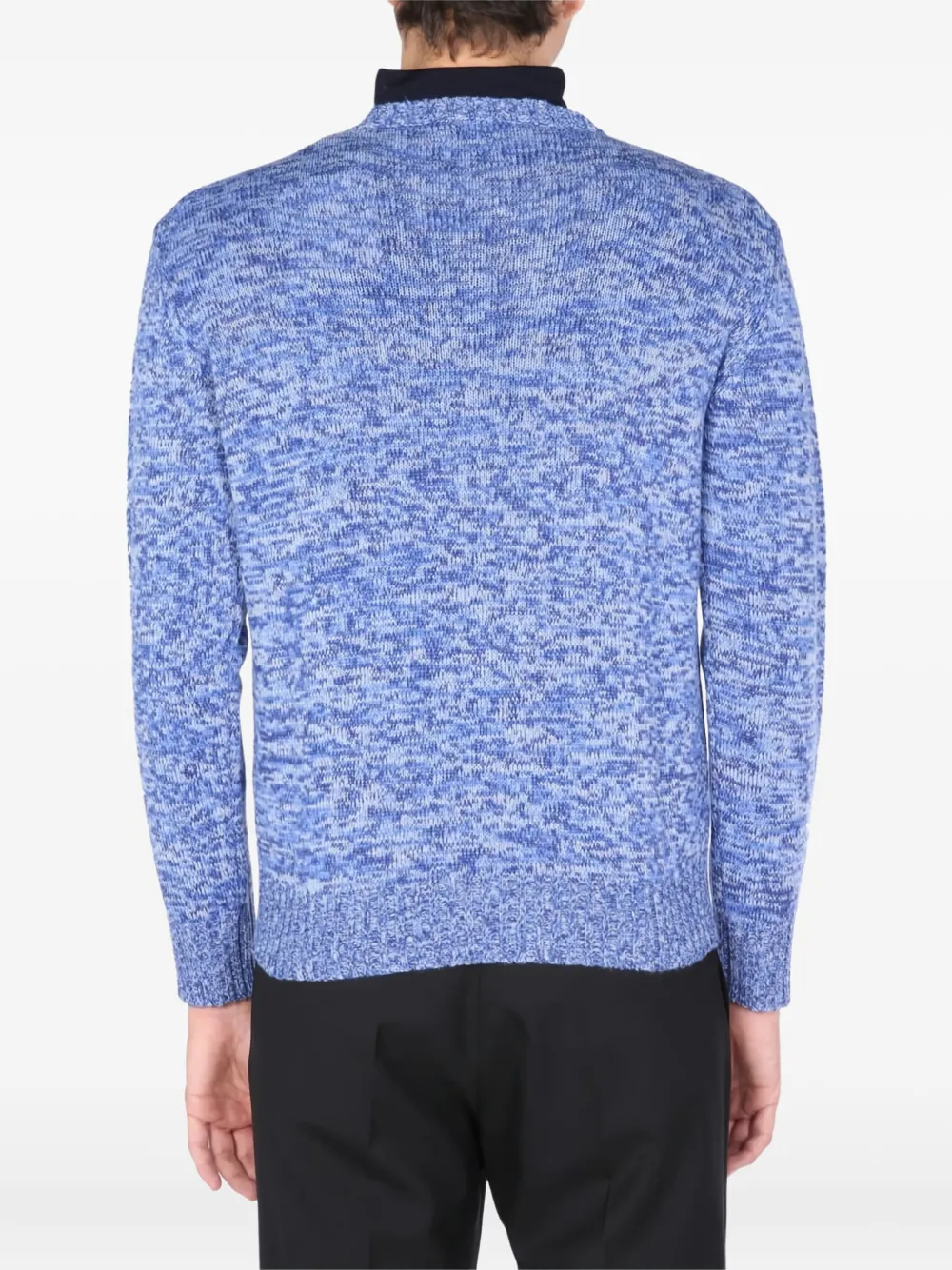 Ballantyne speckled wool sweater Blauw