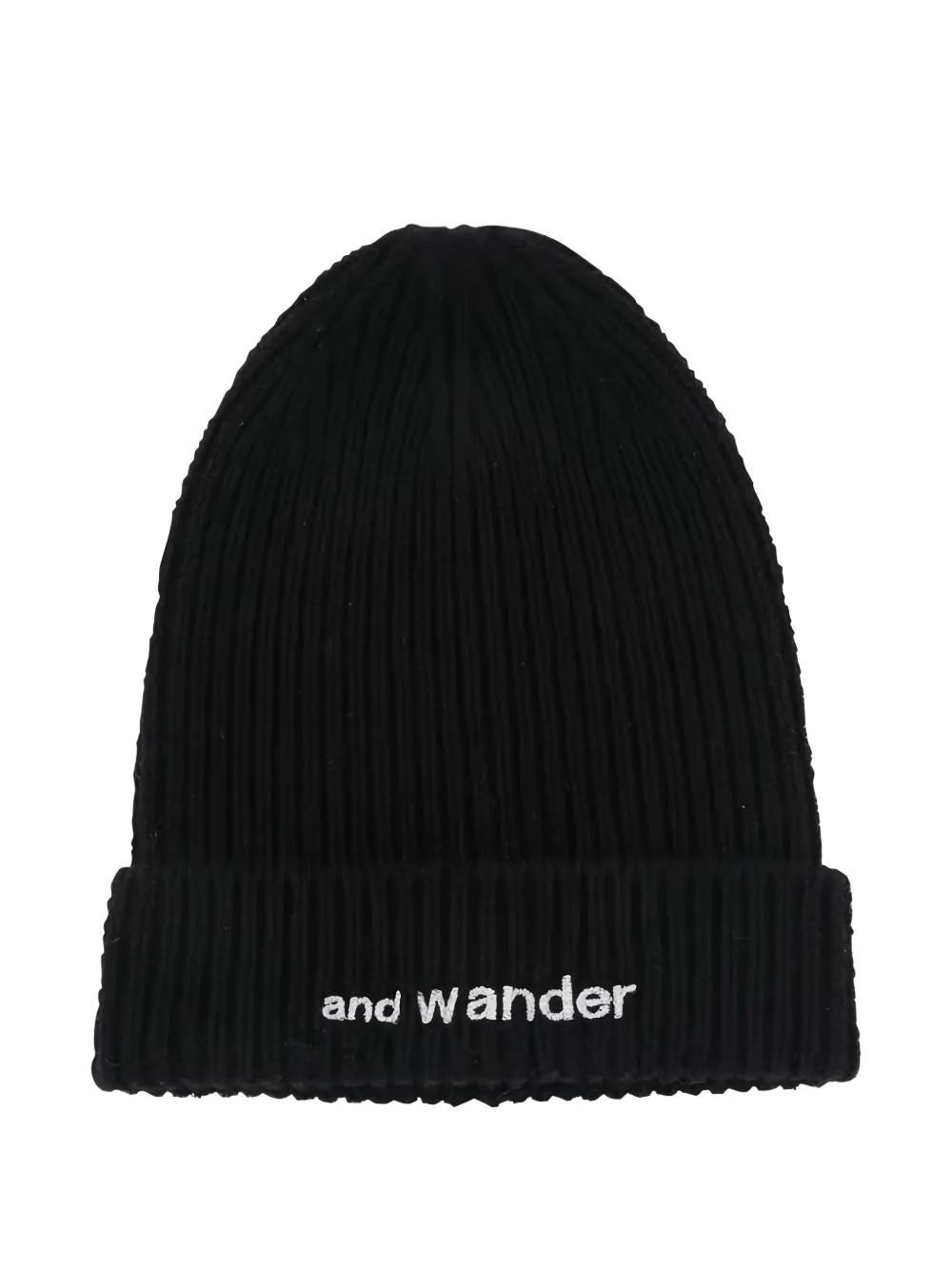 and Wander ribbed-knit beanie | Black | Image 1