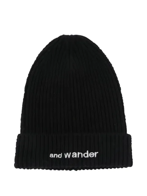 and Wander ribbed-knit beanie