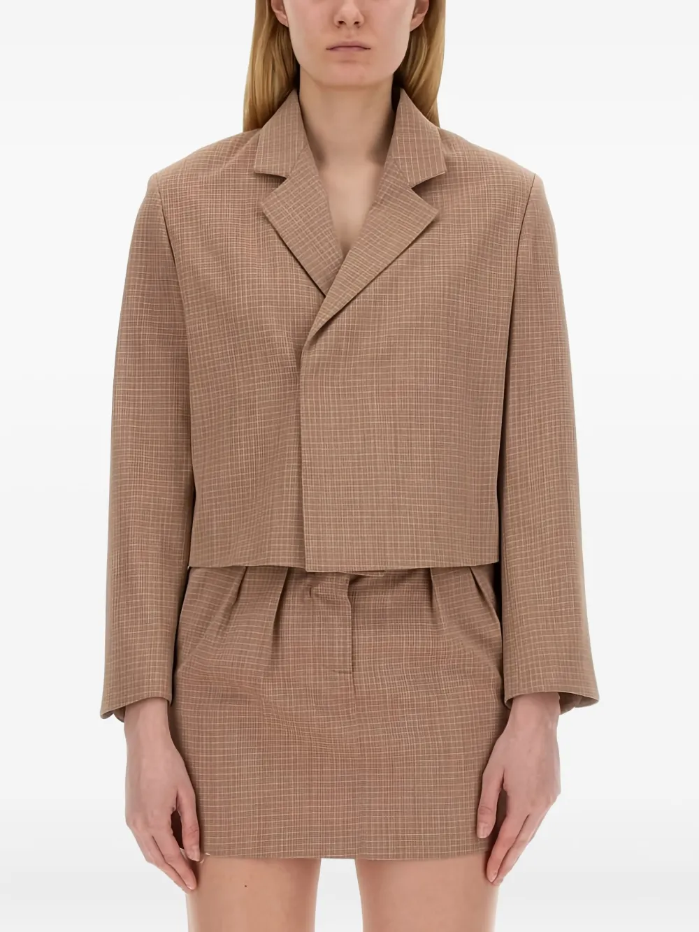 Alysi checked cropped jacket Bruin