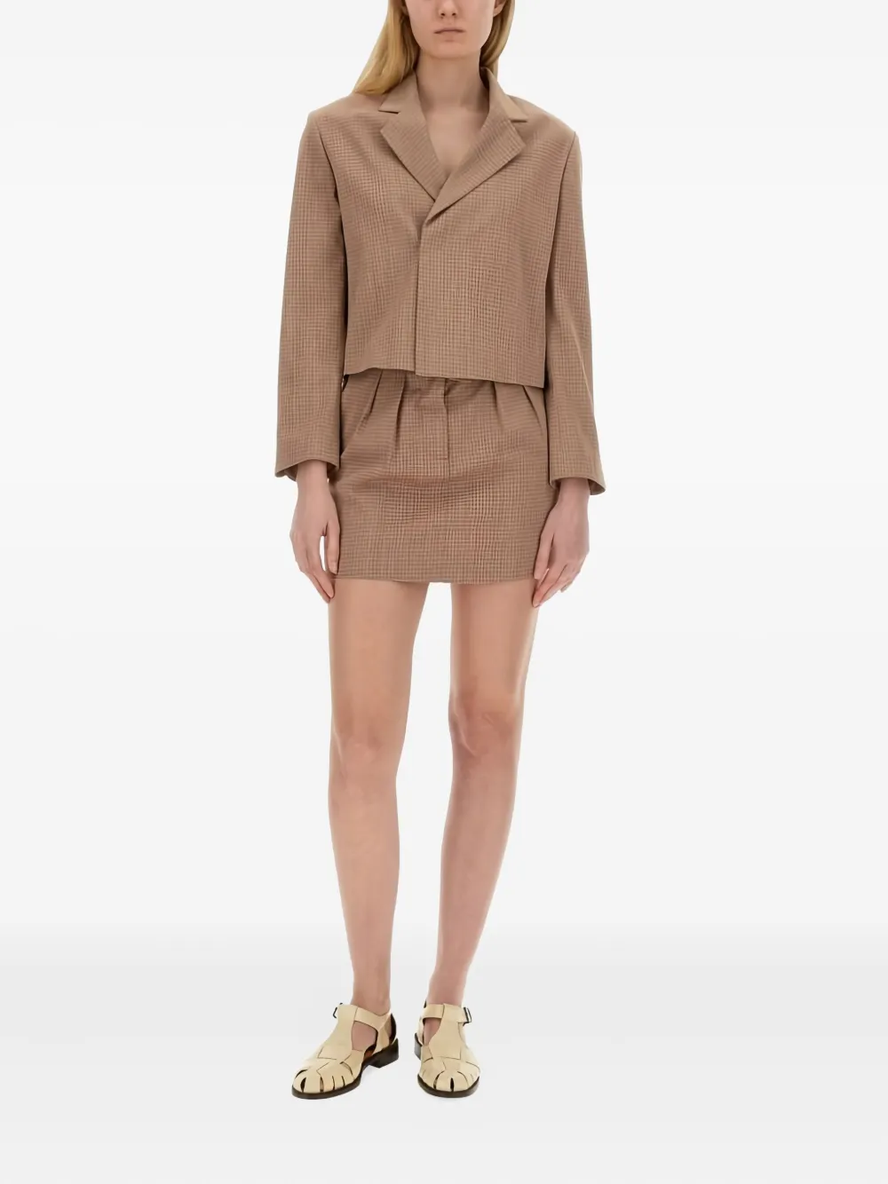 Alysi checked cropped jacket Bruin