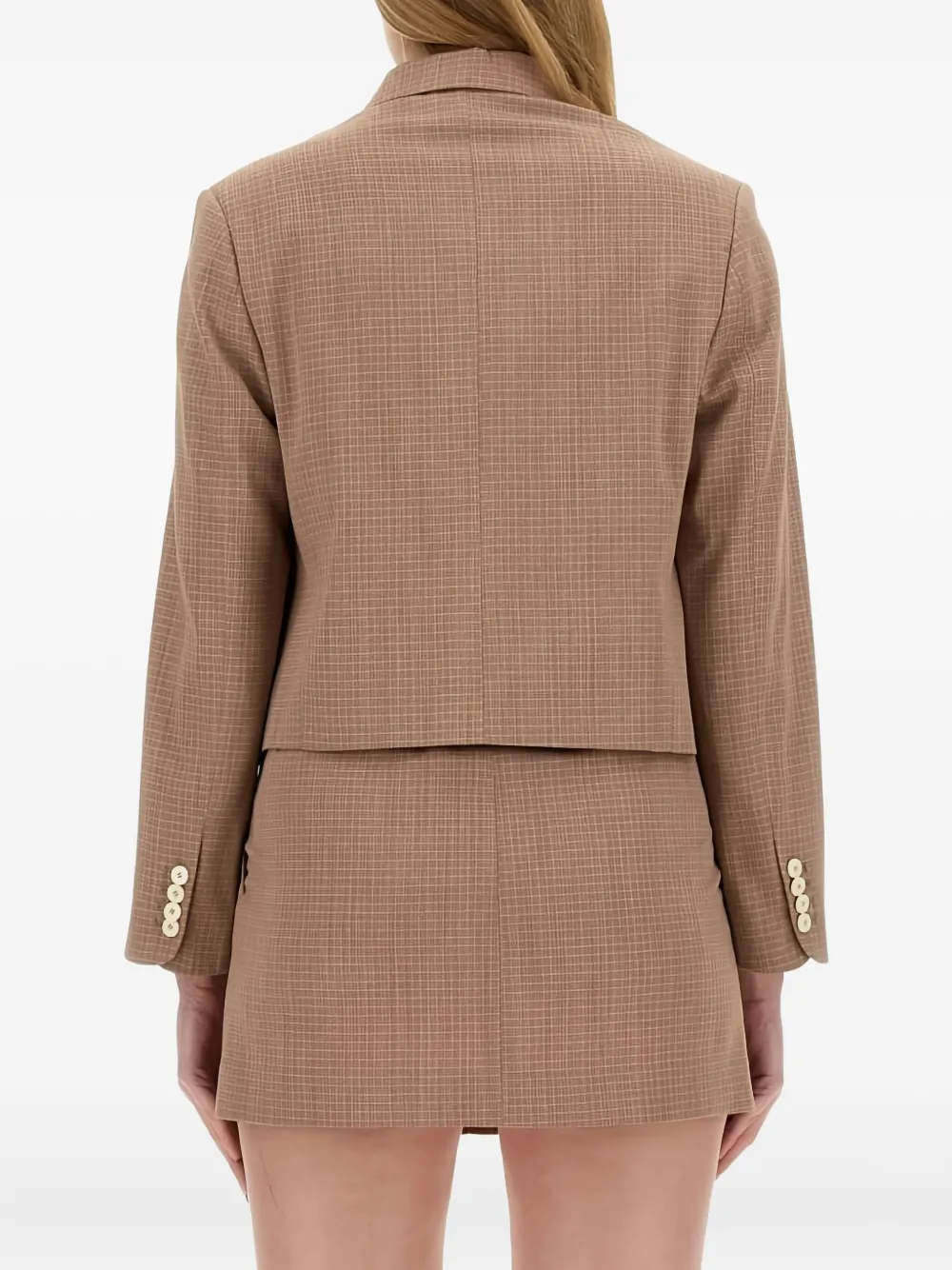 Alysi checked cropped jacket Bruin