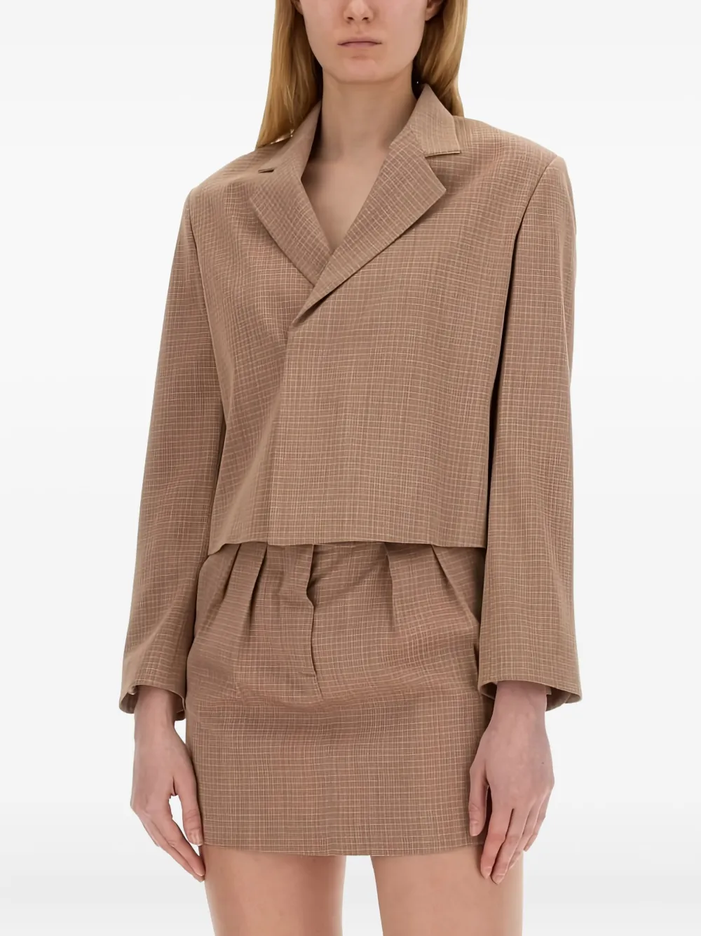 Alysi checked cropped jacket Bruin