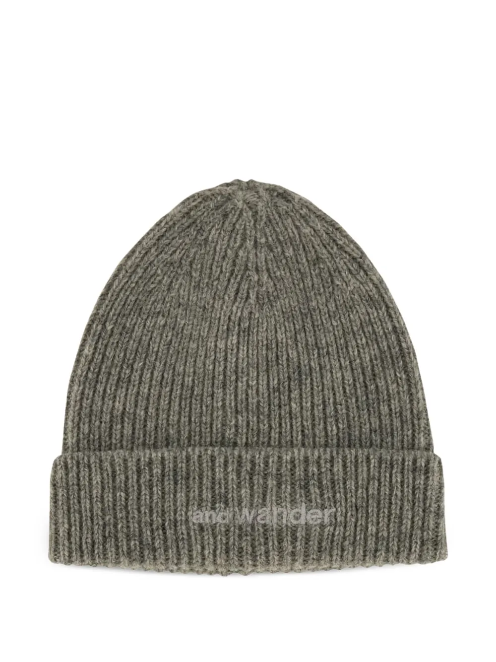 and Wander ribbed-kint beanie | Grey | Image 1
