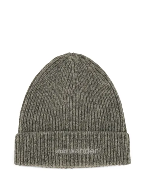 and Wander ribbed-kint beanie