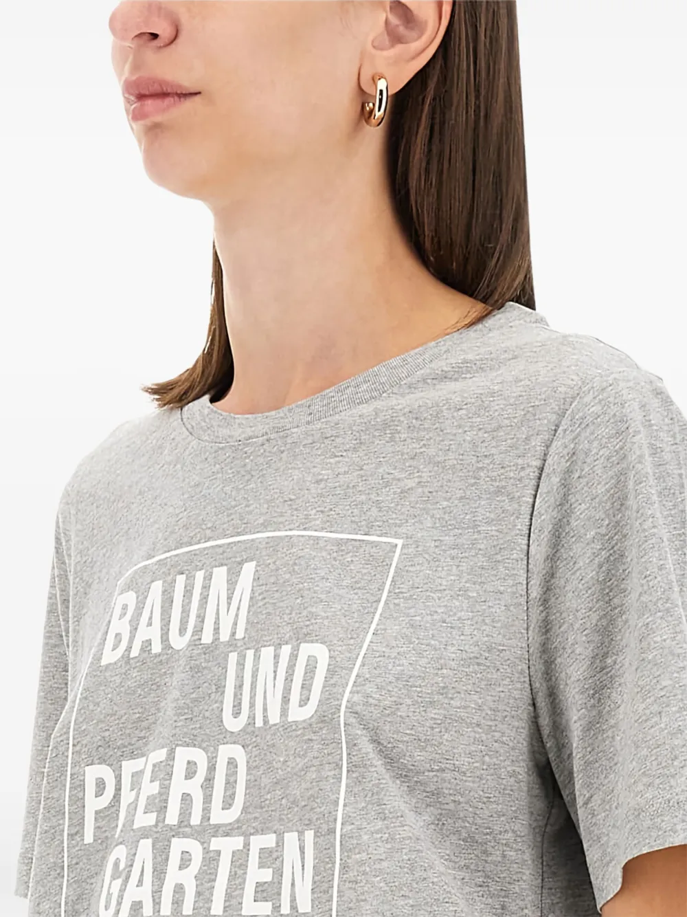 Baum Und Pferdgarten Jawo T-shirt van biologisch katoen met logo Grijs