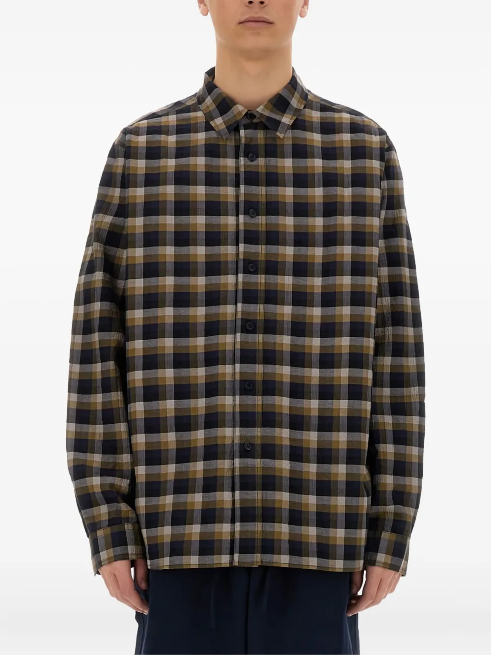 Ymc You Must Create Bb Checked Button-up Shirt In Multi